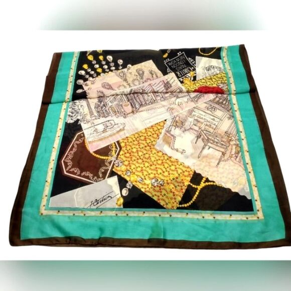 Silk Scarf Paris New York Large - Picture 13 of 13